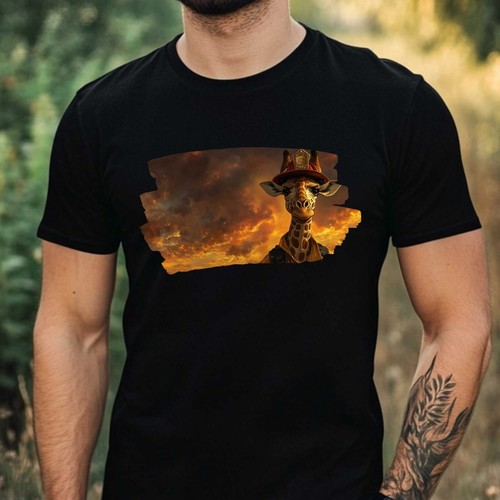 Shirt uomo giraffa - t-shirt,