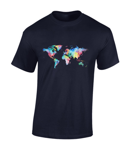 Shirt uomo acquerello mappa - uomo,