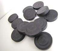 1 ricambio pedina gioco dama vintage in legno nera rotonda 3 cm 0,5 a tornio