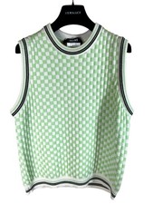 Versace gilet in maglia check