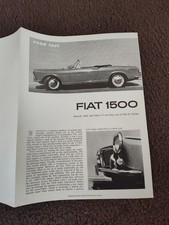 Fiat 1500 MOTORE OSCA rivista