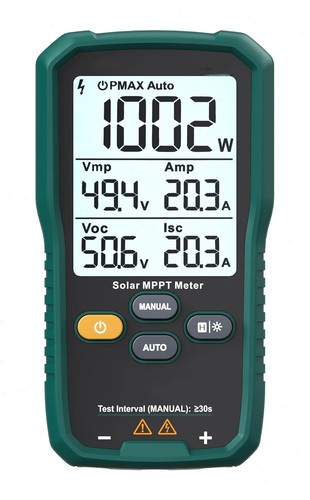 Tester solare mppt con potenza - tester,