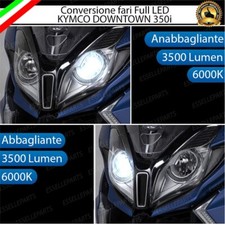 KIT FARO A LED KYMCO DOWNTOWN 350i ANABBAGLIANTE ABBAGLIANTE H7 6000K NO AVARIA