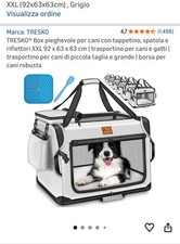 trasportino cani pieghevole