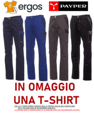 Payper CANYON Pantaloni Bicolore da Lavoro Multistagione Uomo Rinforzati Cotone