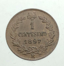 Regno d'Italia Umberto I RARO 1 Centesimo 1897 SPL PERIZIATA