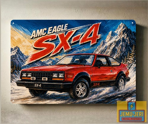Insegna latta metallo auto amc - latta,