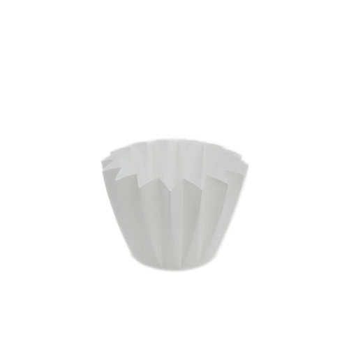 Porta vaso bianco plissettato - porta,