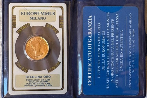 Sterlina oro regina - regina, elisabetta