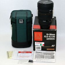 Nikon AF-D EX Sigma 15-30mm F3.5-4.5 DG Scatolato Con Tutta la Dotazione Digital