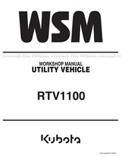 Kubota RTV1100 UTV Manuale di
