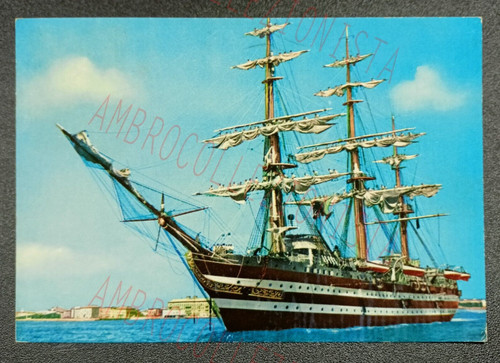 Cartolina nave scuola amerigo - scuola,
