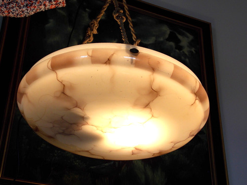 Lampada sospensione antica - a,