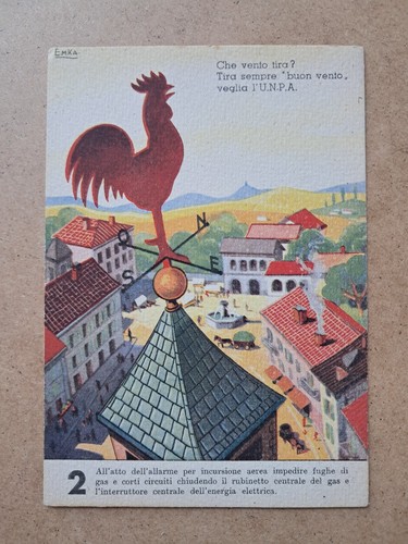 Cartolina ww2 unpa protezione - ww2,