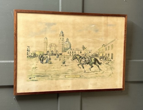 Stampa vintage incorniciata