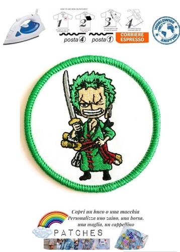 Patch iron round one - patch, on