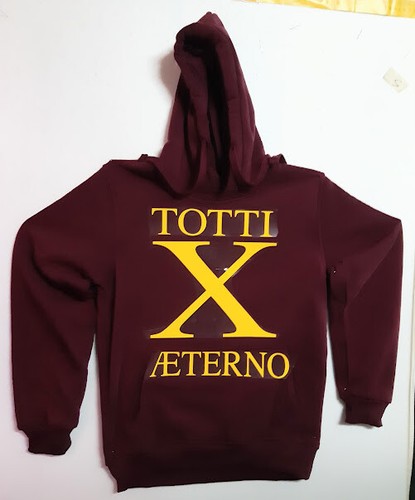 Felpa roma totti aeterno i - felpa,
