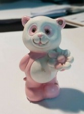  BOMBONIERA NASCITA/BATTESIMO BIMBA ORSETTO ROSA 4 cm cuore matto