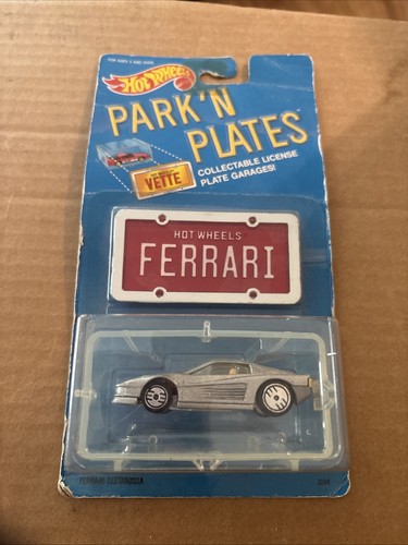 Hot wheels 1988 park plates - park,