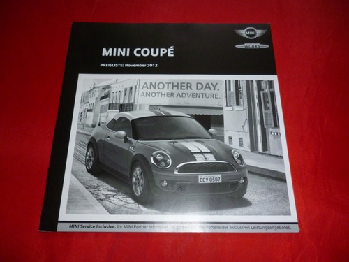 Listino prezzi mini coupe r58 - prezzi,