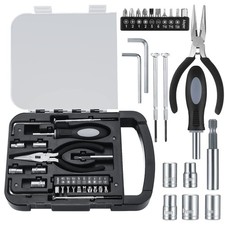 22 Pezzi Kit Cassetta Attrezzi