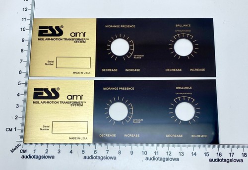 Ess amt pad plate etichetta - amt, l-pad