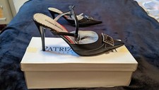 Patrizia Rigotti tacchi in pelle nera, taglia 39