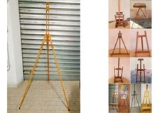 CAVALLETTO DA CAMPAGNA IN LEGNO MASSELLO PER PITTURA E/O ESPOSIZIONE e altri