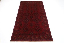 Tappeto tribale Bokhara zona rossa 4 x 7 piedi tappeto afgano annodato a...