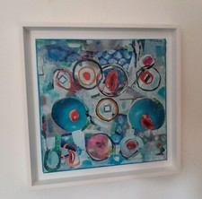 Joseph Zicchinella-T.M su tela 30x30-no Mimmo Rotella, Kostabi, Marco Lodola.