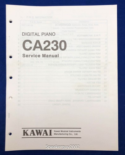 Manuale servizio originale - di,