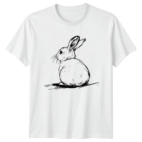 Shirt uomo disegno coniglio - t-shirt,