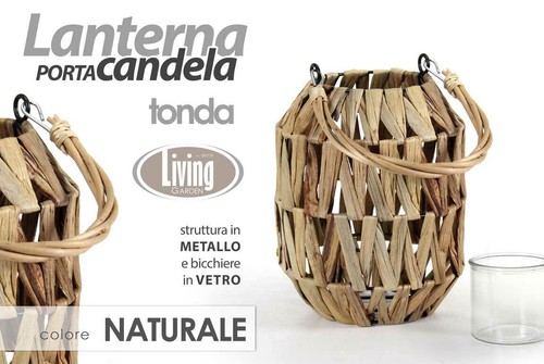 Lanterna tonda portacandela - tonda,
