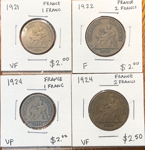 Lotto monete francia 1921 - monete, francia: