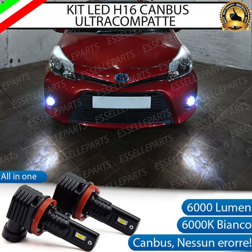 Kit led h16 6000k bianco - kit,