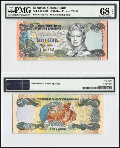 Bahamas dollaro 2001 - bahamas,
