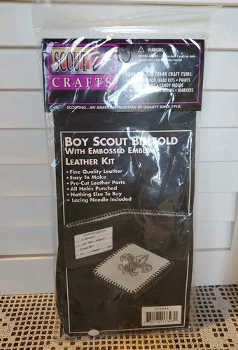 Boy scout billfold kit pelle - kit,