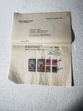 FRANCOBOLLI SU FATTURA 1964 STORIA POSTALE IMPOSTA GENERALE SULL'ENTRATA