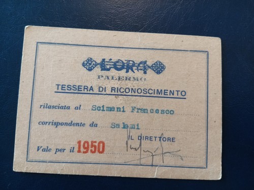 Newspaper card ora palermo - newspaper,