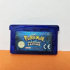 POKEMON Versione ZAFFIRO GBA Game Boy Advance  ITA ORIGINALE BATTERIA NUOVA