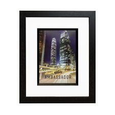 Cornice fotografica Kenro Ambassador Series nera montatura smussata bianca cornice