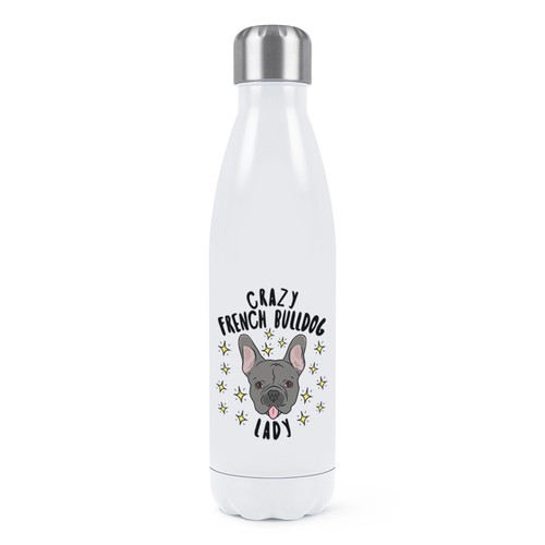 Borraccia crazy french bulldog - crazy,
