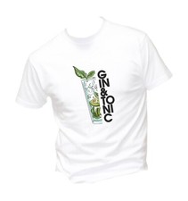 Maglia T-shirt Uomo & Bambino - GIN E TONIC  - Super vestibilità Top qualità