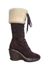 HOGAN stivali da donna in camoscio Attractive lace boot HXW139099306024895