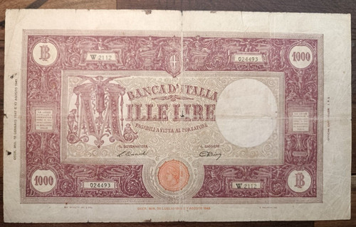 Repubblica 000 lire grande - repubblica, 1.000