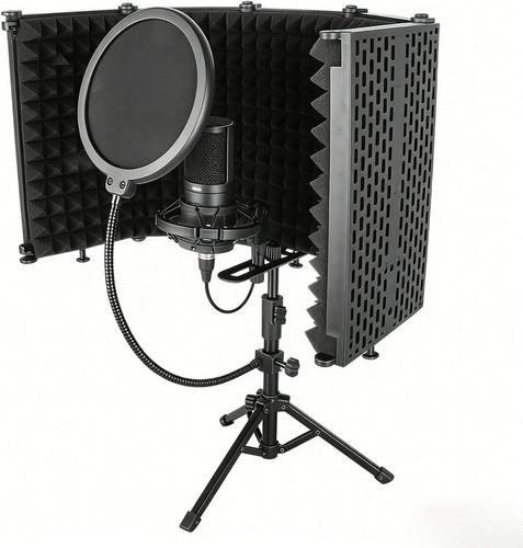 Supporto microfono con scudo - microfono,