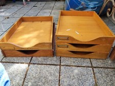 Antonio Ferretti Milano 4 cassetti schedari da ufficio legno vintage