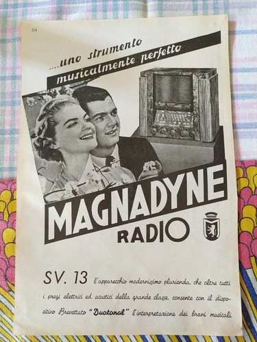 Pubblicità magnadyne radio - magnadyne,