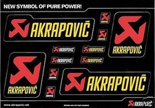 AKRAPOVIC SET FOGLI ADESIVI