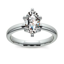 Anello in oro bianco 14 kt con
